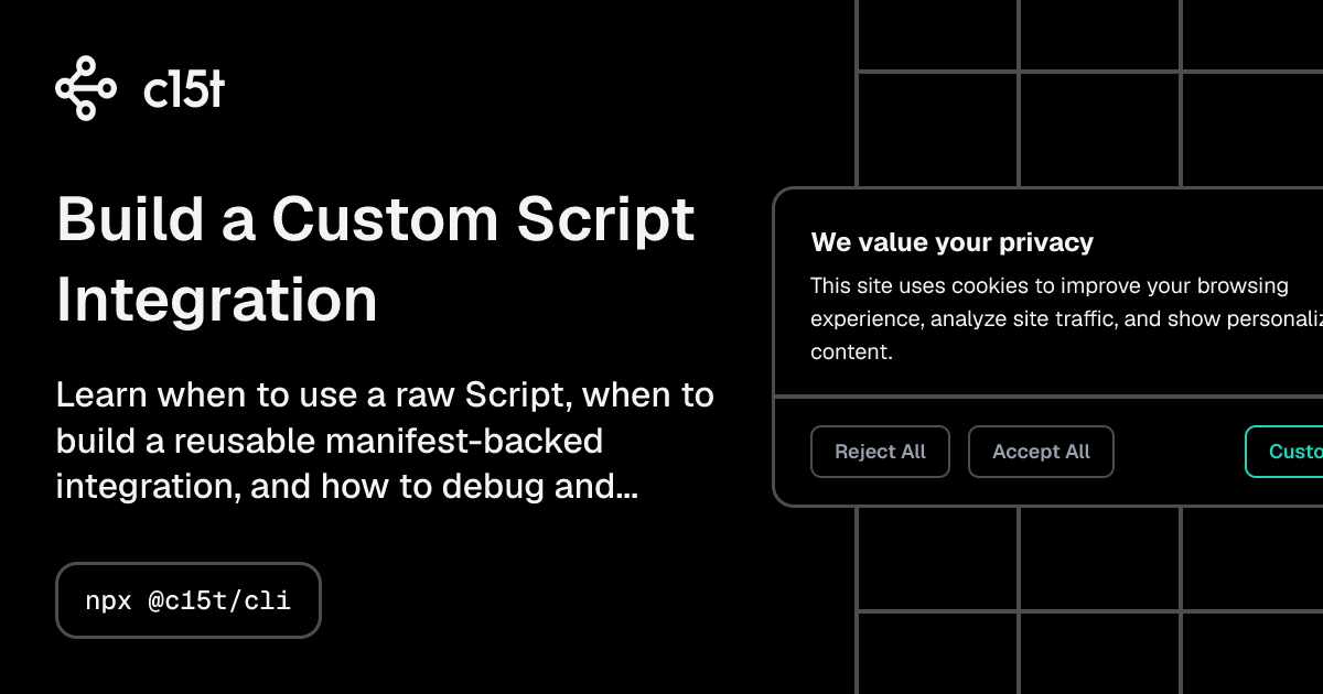 Build a Custom Script Integration